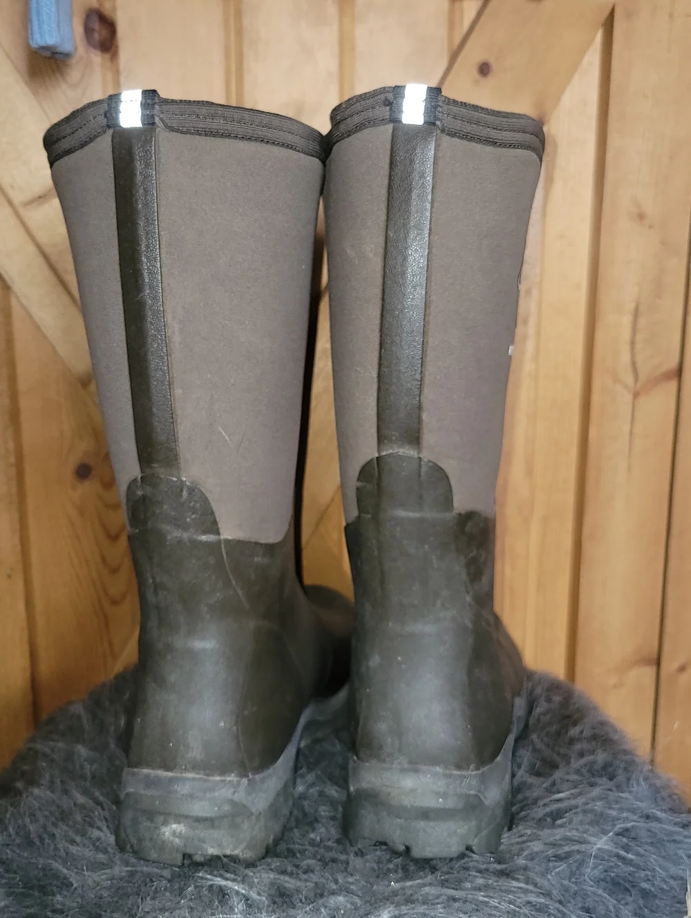 Muck Boot Company Wetland Tall Brown/ Rubber Boots Womens Size 7 - Picture 3 of 10
